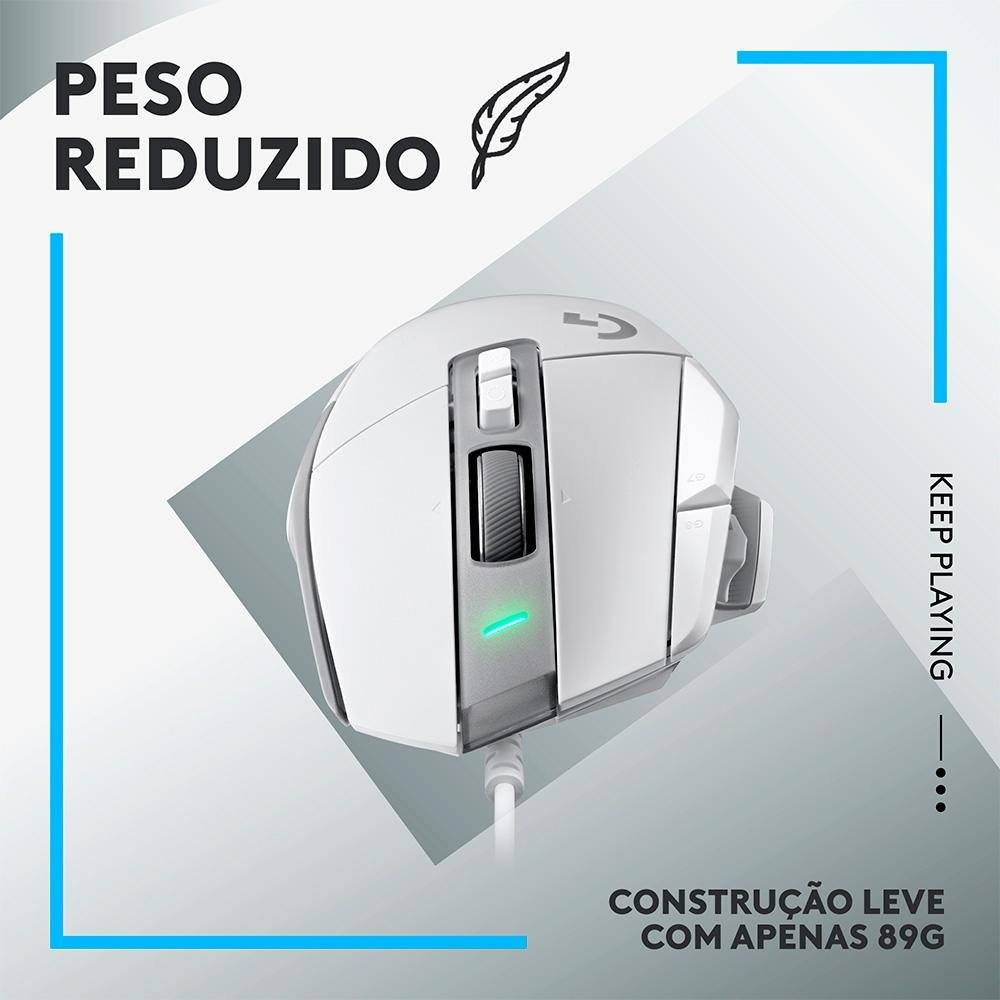Mouse Gamer Logitech G502 X Branco | KaBuM!