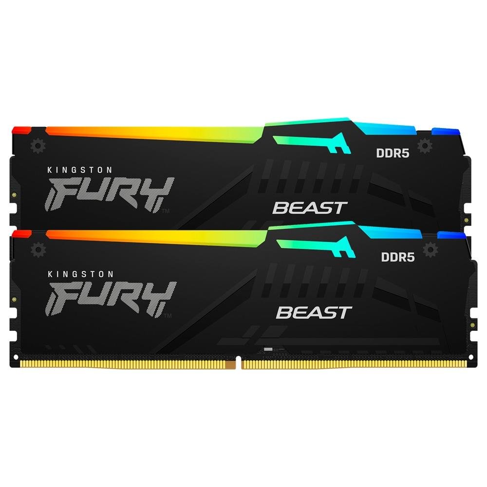 Memória Kingston Fury Beast, RGB, 32GB | KaBuM!
