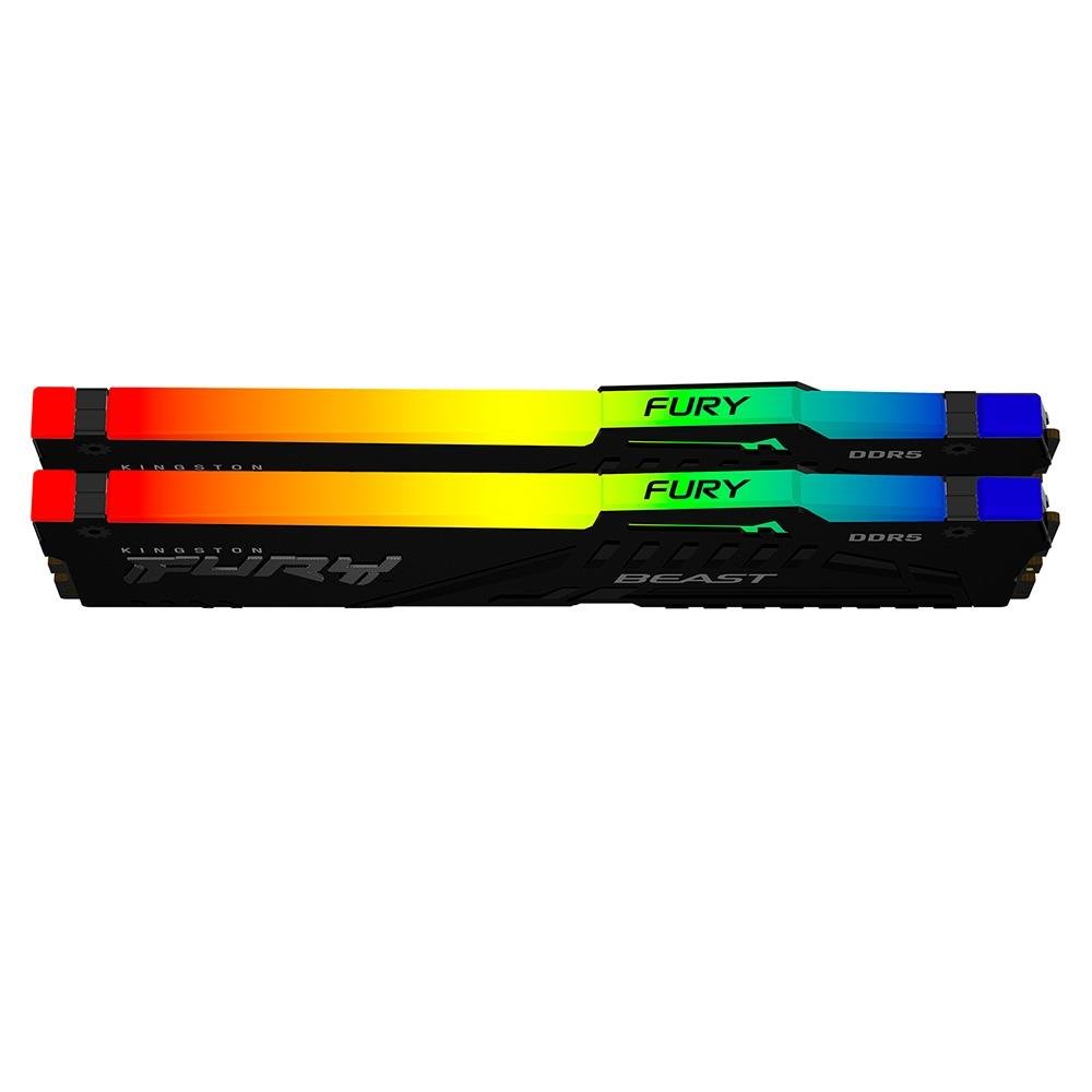 Memória Kingston Fury Beast, RGB, 32GB | KaBuM!