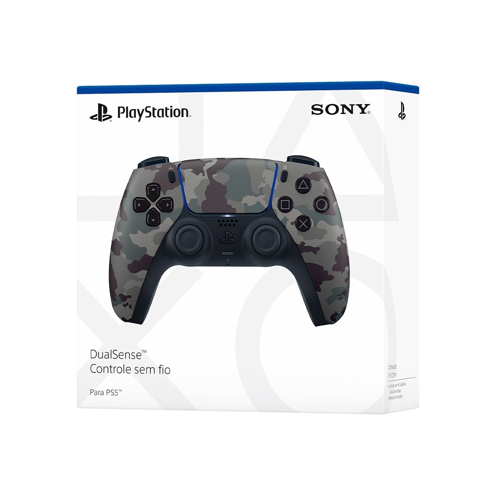 Controle Sony DualSense PS5, Sem Fio, Gray Camuflado - 1000039944 Controle Sony DualSense PS5, Sem Fio, Gray Camuflado - 1000039944