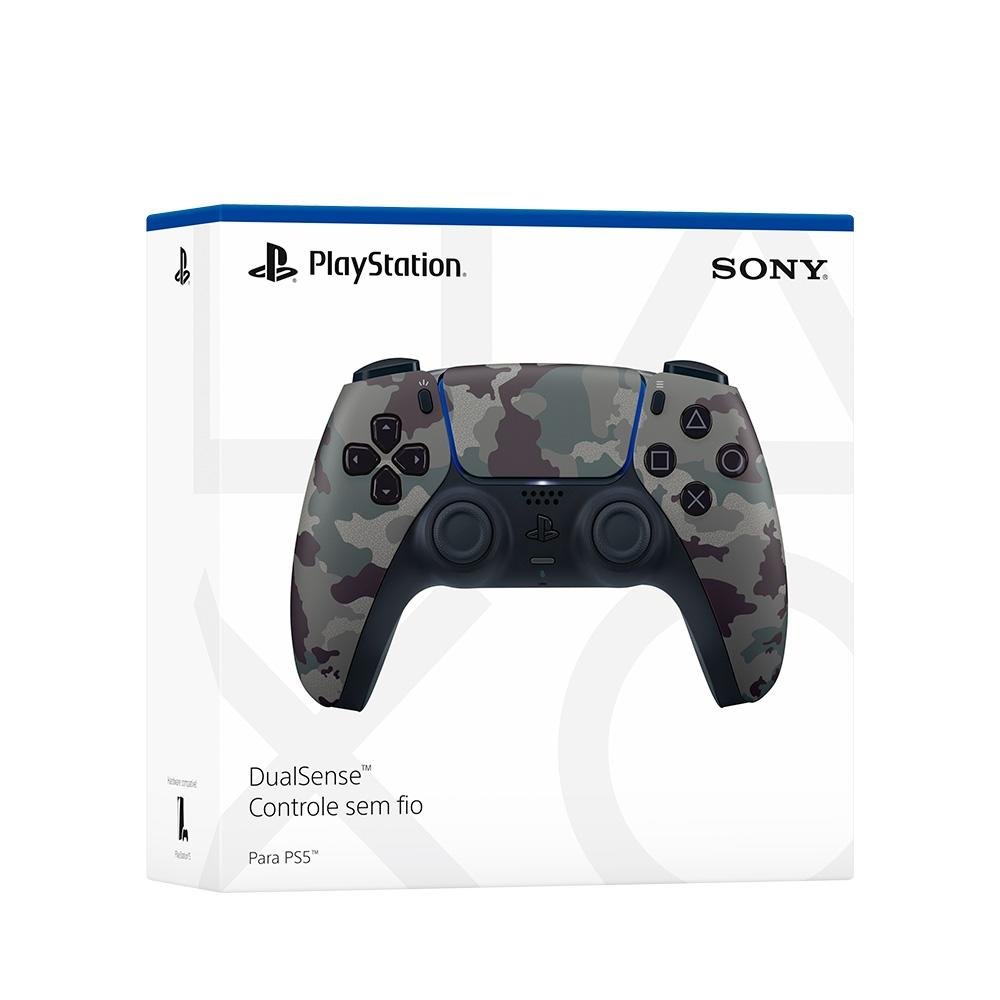 Controle Sony DualSense PS5, Sem Fio, Gray Camuflado - 1000039944 Controle Sony DualSense PS5, Sem Fio, Gray Camuflado - 1000039944