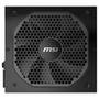 Fonte MSI MPG A850GF, 850W, 80 Plus Gold, Modular, PFC Ativo, Bivolt, Preto - 306-7ZP0C38-CE0
