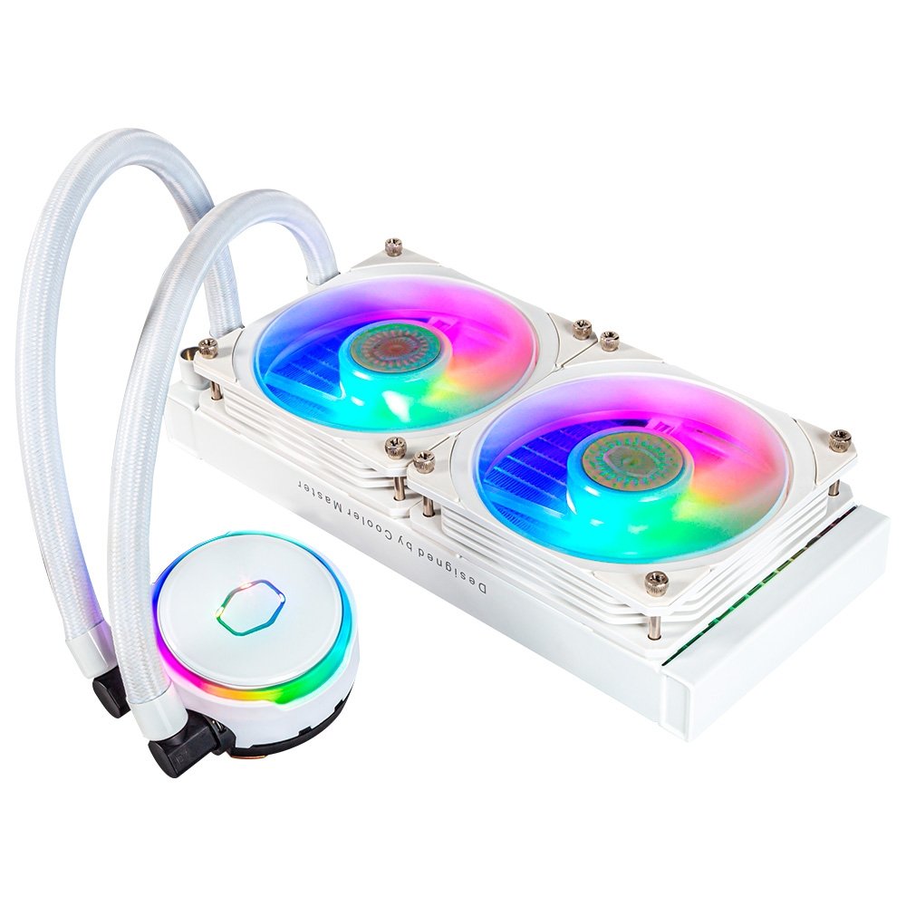 Water Cooler Masterliquid PL240 Flux White Edition | KaBuM!