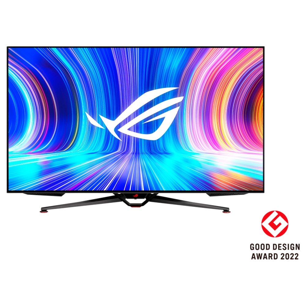 Monitor Asus Rog Swift 47.5 OLED, 138Hz, 0,1ms, HDMI e DisplayPort, 133% sRGB, HDR, G-Sync, Som Integrado, VESA - PG48UQ