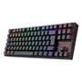 Teclado Sem Fio Mecânico Gamer Redragon Kumara Pro, RGB, Switch Brown, ABNT2, Anti-Ghosting, Wireless, Bluetooth, Preto - K552RGB-BRS-B