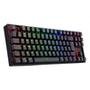 Teclado Sem Fio Mecânico Gamer Redragon Kumara Pro, RGB, Switch Brown, ABNT2, Anti-Ghosting, Wireless, Bluetooth, Preto - K552RGB-BRS-B