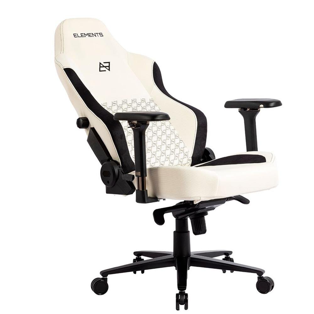 Cadeira Gamer Elements Lunari, Até 120kg, Com Almofada, Descanso de Braço 4D, Cilindro de Gás Classe 4, Knit Special, Creme - 70045 Cadeira Gamer Elements Lunari, Até 120kg, Com Almofada, Descanso de Braço 4D, Cilindro de Gás Classe 4, Knit Special, Creme - 70045