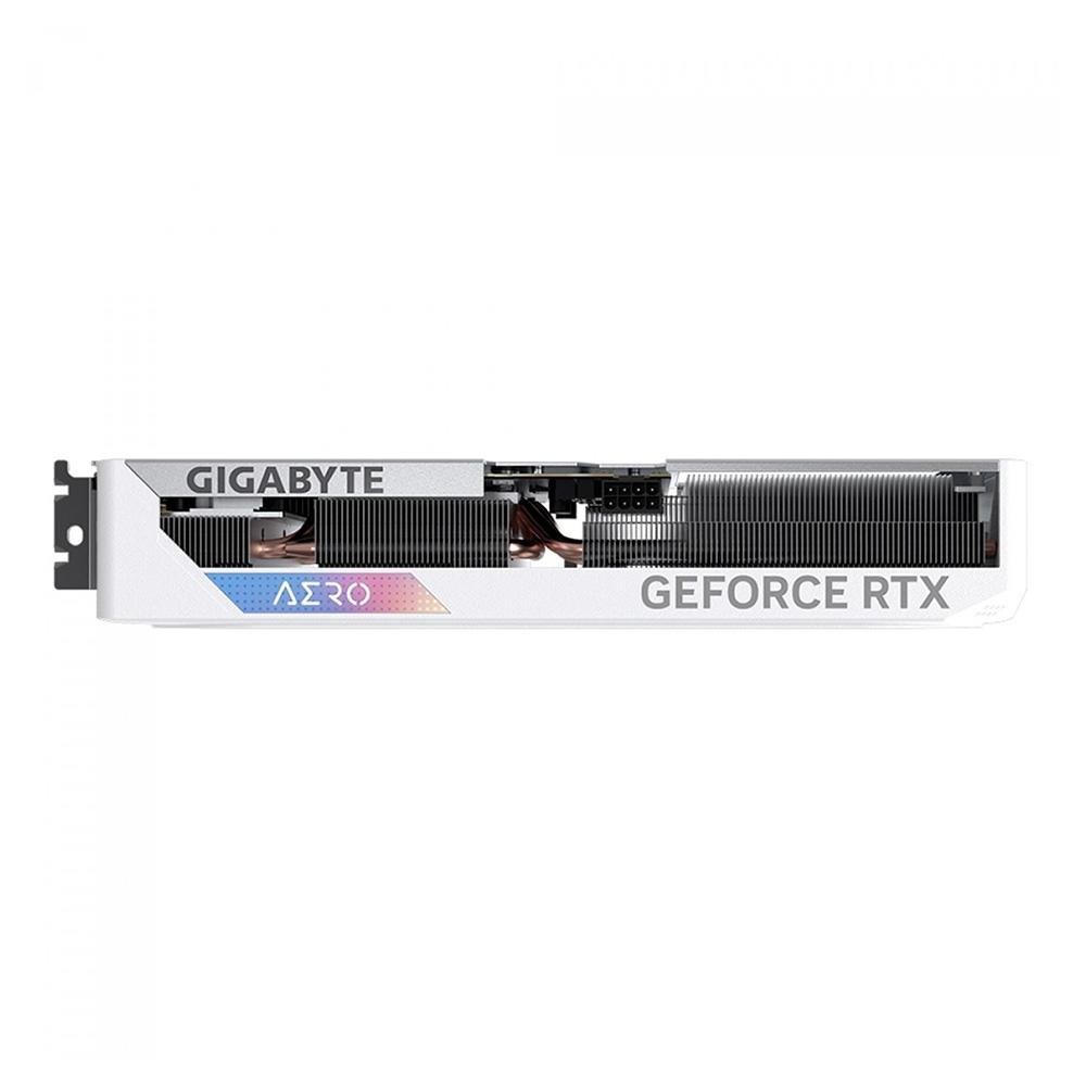 Placa de Vídeo RTX 4060 AERO OC Gigabyte NVIDIA GeForce, 8GB GDDR6, RGB, DLSS, Ray Tracing, Branco - GV-N4060AERO OC-8GD