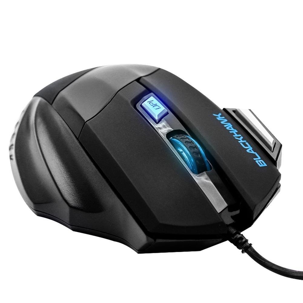 Mouse Gamer Fortrek Óptico USB Black Hawk 2400 dpi OM703 52013