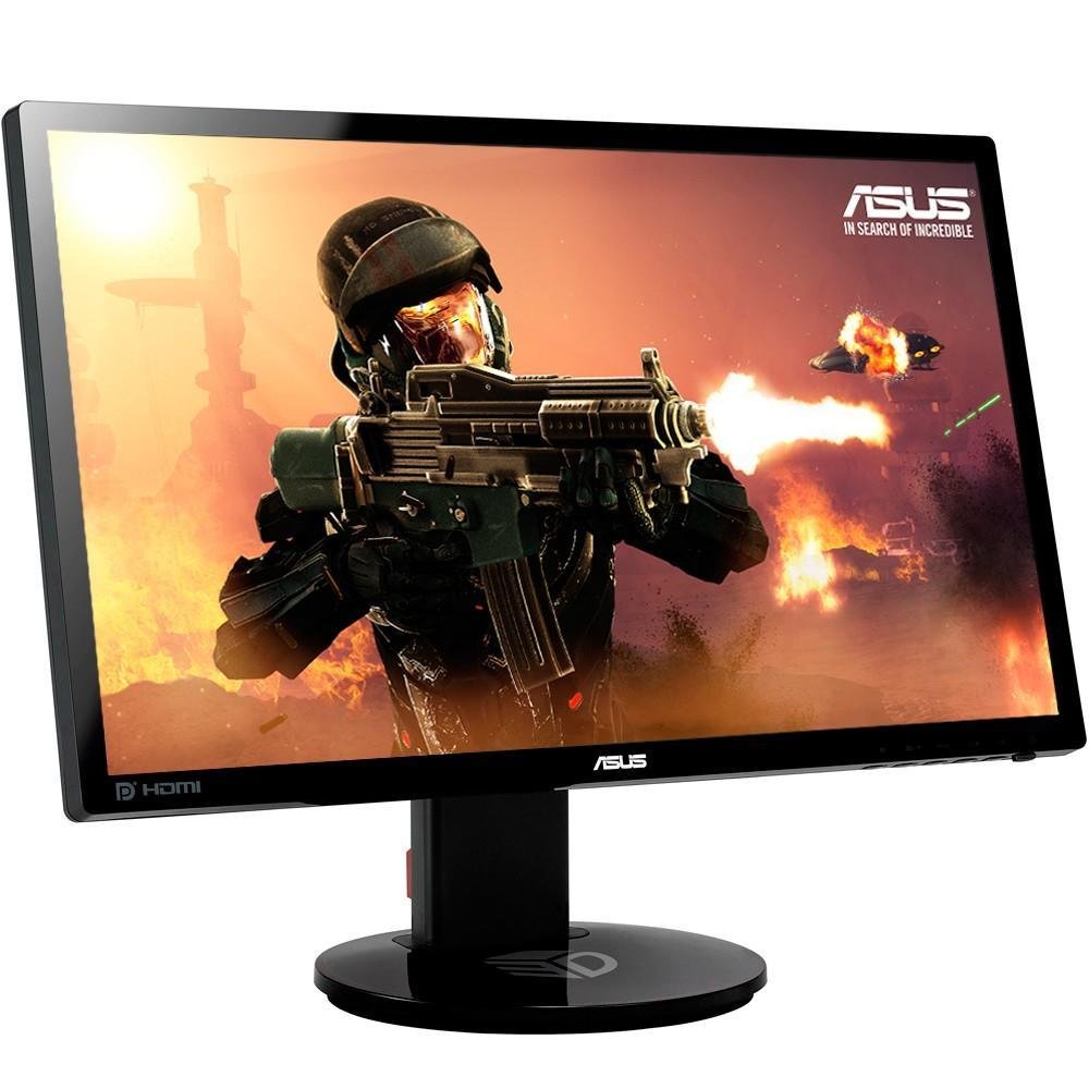Monitor Gamer Asus LED 24´ Widescreen, Full HD, HDMI/DVI/Display Port, Som Integrado, 144Hz, 1ms, Altura Ajustável  - VG248QE
