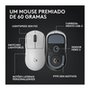 Mouse Gamer Sem Fio Logitech G Pro X Superlight 2 com Lightspeed, 32000 DPI, Sensor Hero 2, com Bateria Recarregável, Branco - 910-006637