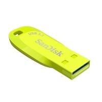 Pen Drive 32GB SanDisk Ultra Shift, USB 3.2, Amarelo Fluorescente - SDCZ410-032G-G46EP