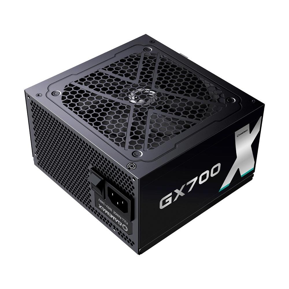 Fonte Gamemax GX700, 700W, 80 Plus Gold, PFC Ativo, Com Cabo, Preto - GX700WBKPSS7710BR Fonte Gamemax GX700, 700W, 80 Plus Gold, PFC Ativo, Com Cabo, Preto - GX700WBKPSS7710BR