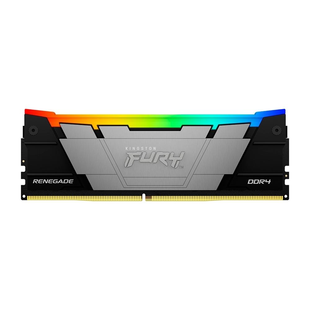 Memória RAM Kingston Fury Renegade RGB, 256GB, DDR4, (8x32GB), 3200MHz,CL16, Preto - KF432C16RB2AK8/256 Memória RAM Kingston Fury Renegade RGB, 256GB, DDR4, (8x32GB), 3200MHz,CL16, Preto - KF432C16RB2AK8/256