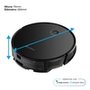 Robô Aspirador e Passa Pano KABUM! smart 550 - 3000Pa, Até 100min Bateria, Monitoramento em Tempo Real, Alexa/Google, Bivolt, Preto - KSAR550PT