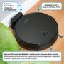 Robô Aspirador e Passa Pano KABUM! smart 550 - 3000Pa, Até 100min Bateria, Monitoramento em Tempo Real, Alexa/Google, Bivolt, Preto - KSAR550PT