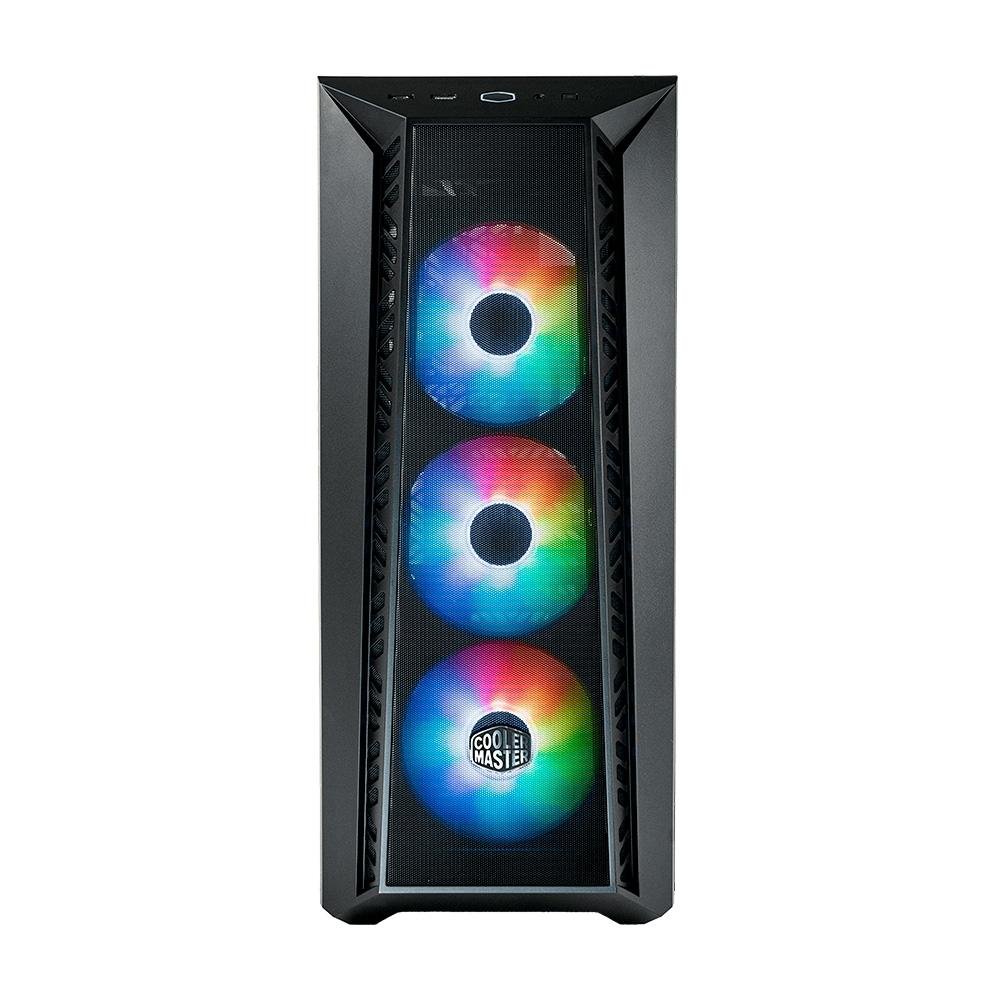Gabinete Gamer Cooler Master Mid Tower, ARGB M-ATX, ATX/ MINI ITX, Masterbox MB520 MESH, Vidro Temperado, Preto - MB520-KGNN-S00 Gabinete Gamer Cooler Master Mid Tower, ARGB M-ATX, ATX/ MINI ITX, Masterbox MB520 MESH, Vidro Temperado, Preto - MB520-KGNN-S00