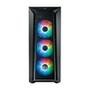Gabinete Gamer Cooler Master Mid Tower, ARGB M-ATX, ATX/ MINI ITX, Masterbox MB520 MESH, Vidro Temperado, Preto - MB520-KGNN-S00
