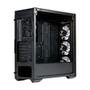 Gabinete Gamer Cooler Master Mid Tower, ARGB M-ATX, ATX/ MINI ITX, Masterbox MB520 MESH, Vidro Temperado, Preto - MB520-KGNN-S00