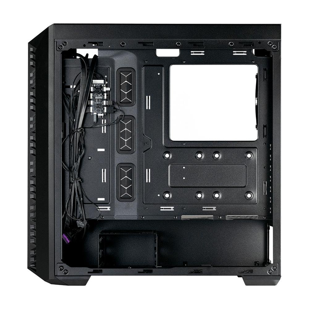 Gabinete Gamer Cooler Master Mid Tower, ARGB M-ATX, ATX/ MINI ITX, Masterbox MB520 MESH, Vidro Temperado, Preto - MB520-KGNN-S00 Gabinete Gamer Cooler Master Mid Tower, ARGB M-ATX, ATX/ MINI ITX, Masterbox MB520 MESH, Vidro Temperado, Preto - MB520-KGNN-S00