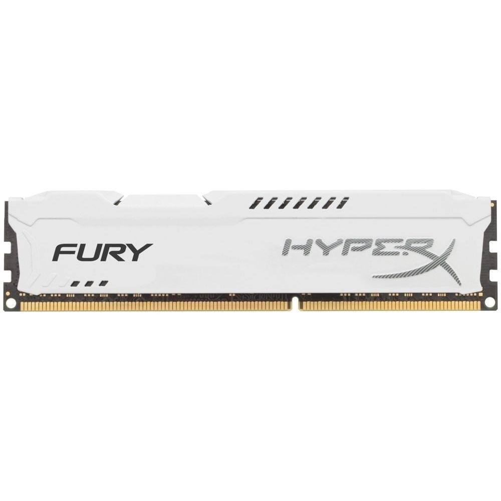 Memória HyperX Fury, 4GB, 1600MHz, DDR3, CL10, Branco - HX316C10FW/4 Memória HyperX Fury, 4GB, 1600MHz, DDR3, CL10, Branco - HX316C10FW/4