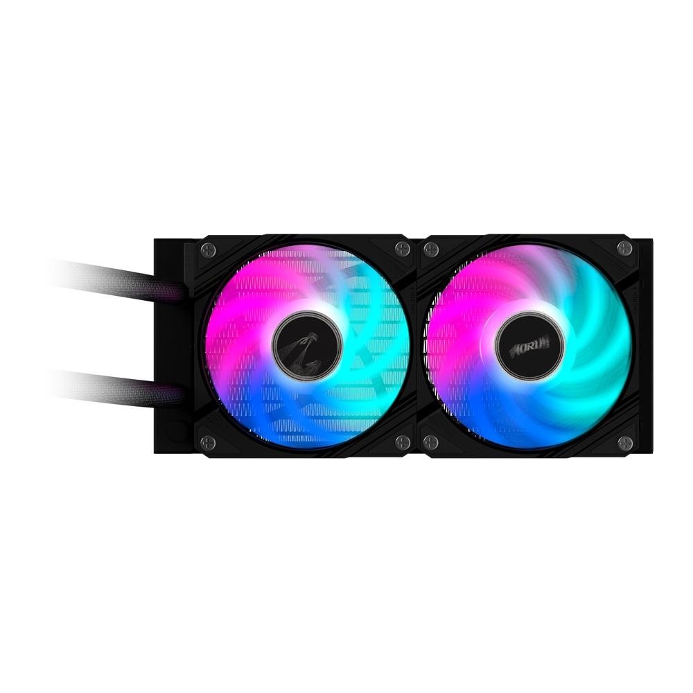 Water Cooler Gigabyte Aorus 240, RGB, 240mm, AMD/Intel, Preto - GP-AORUS WATERFORCE II 240