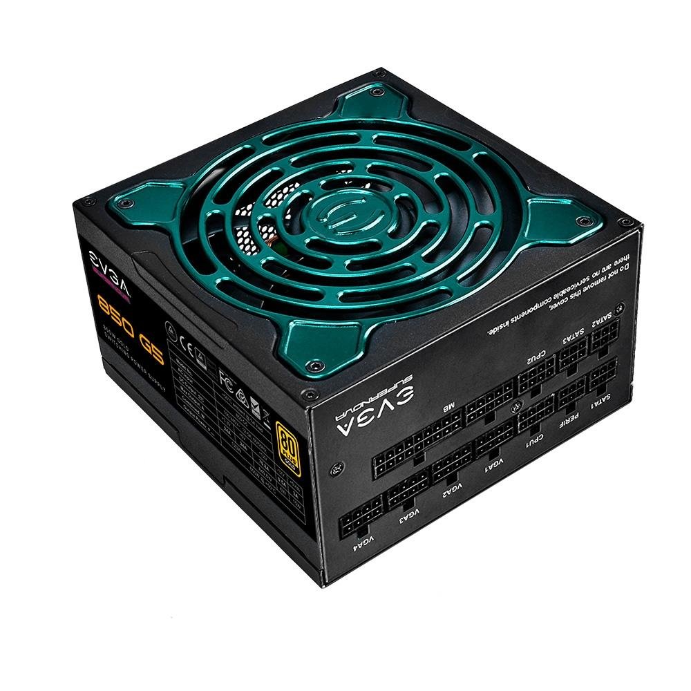 Fonte EVGA Super NOVA 850 G5, 850W, 80 Plus Gold, Modular, Preto - 220-G5-0850-X1