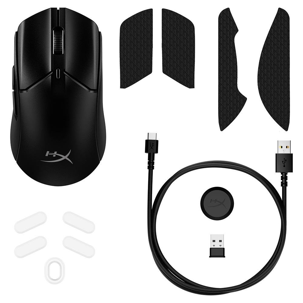 Mouse Gamer HyperX Pulsefire Haste 2, RGB, 26000DPI, 6 Botões, Wireless, Preto - 6N0B0AA