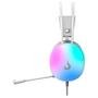 Headset Gamer Rise Mode Moom, Rainbow, Driver 50mm, USB e P2, Branco - RM-HS-M-W