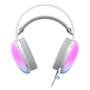 Headset Gamer Rise Mode Moom, Rainbow, Driver 50mm, USB e P2, Branco - RM-HS-M-W