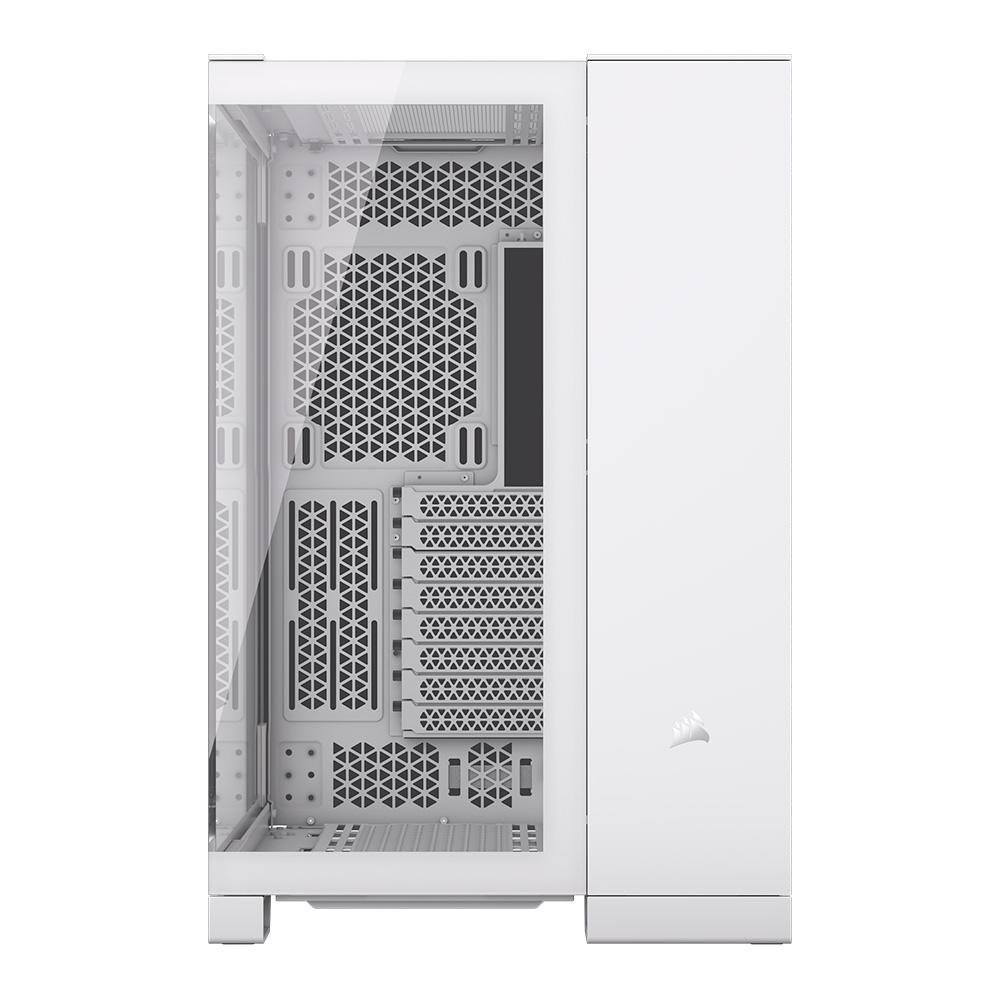 Gabinete Corsair iCUE Link 6500X, Mid Tower, RGB, ATX, Lateral em Vidro Temperado, Branco - CC-9011270-WW
