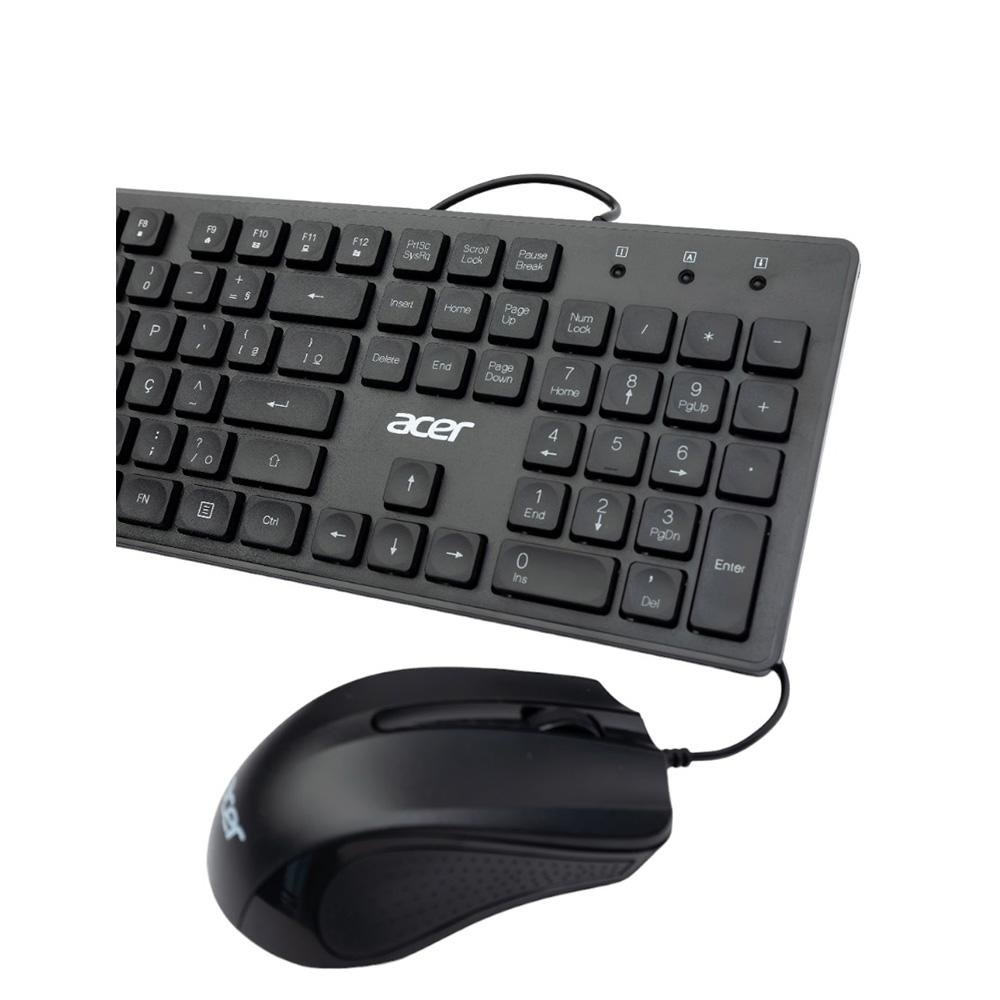 Teclado e Mouse Acer OCC300, USB | KaBuM!