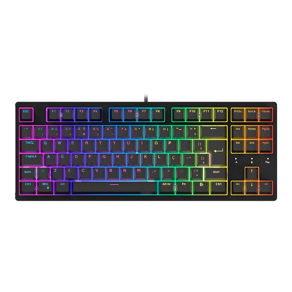 Teclado Mecânico Gamer Husky Sled, TKL, Preto, ABNT2, RGB, Switch Gateron G Pro Red – HTG500PTVR Teclado Mecânico Gamer Husky Sled, TKL, Preto, ABNT2, RGB, Switch Gateron G Pro Red – HTG500PTVR