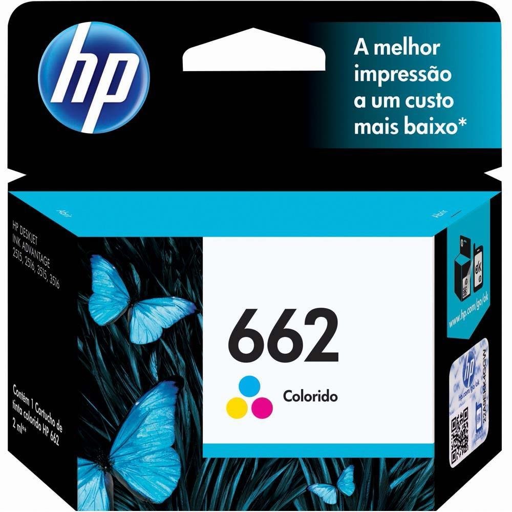 Cartucho HP 662 Color, CZ104AB