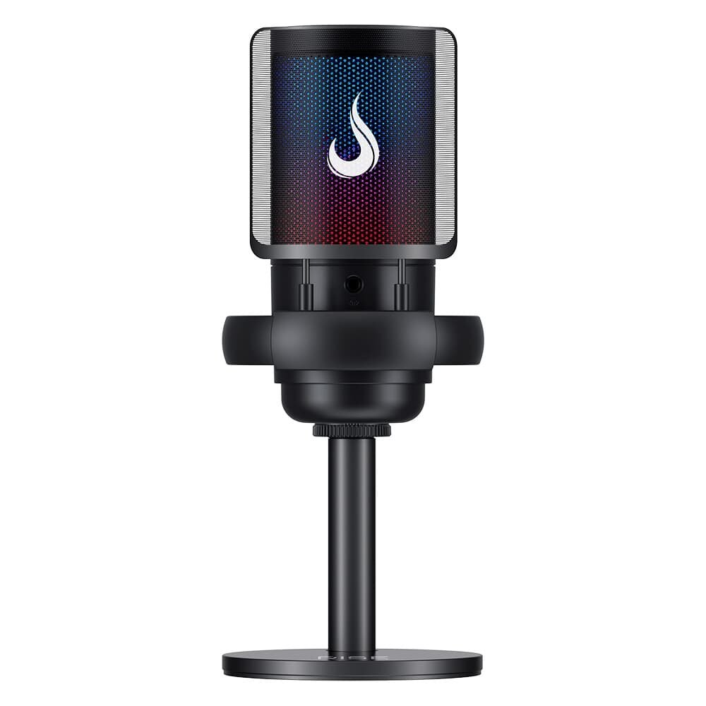 Microfone Gamer De Mesa Rise Mode Elite 05, RGB, USB-C, Preto - RM-ME-05-B