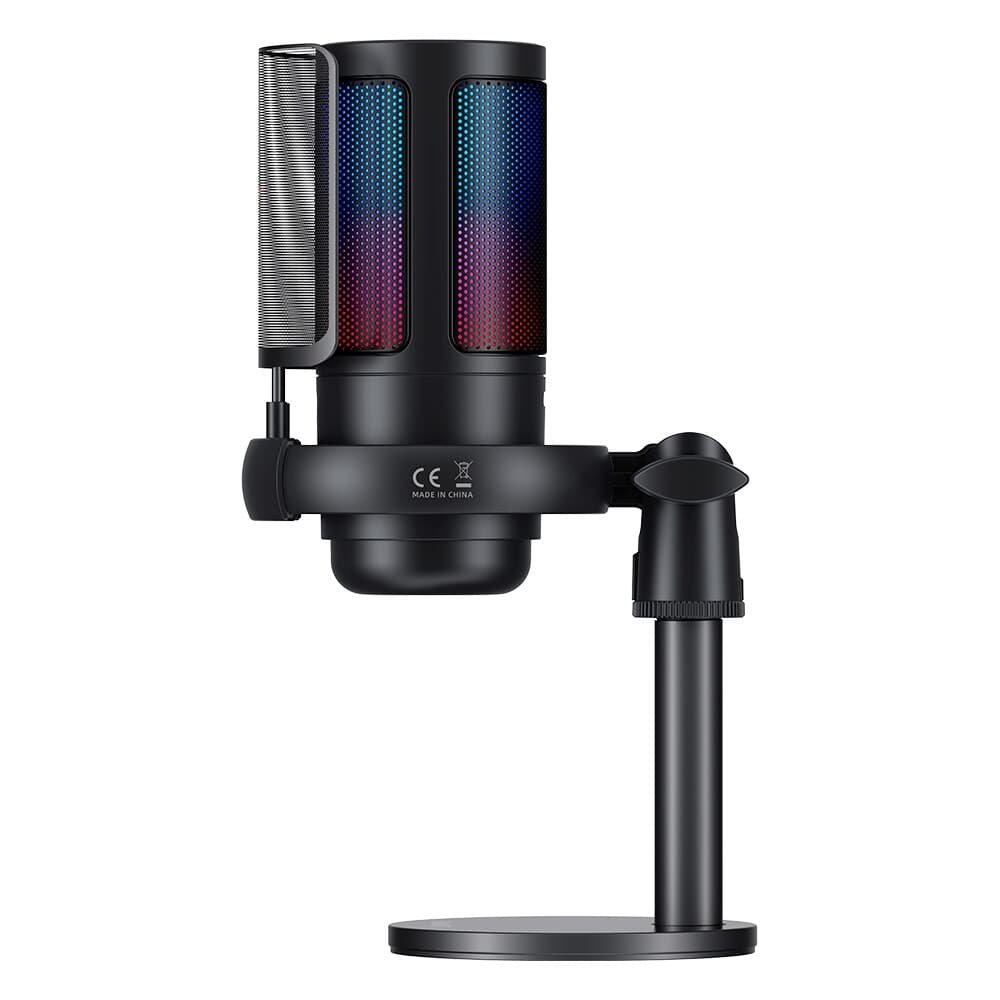 Microfone Gamer De Mesa Rise Mode Elite 05, RGB, USB-C, Preto - RM-ME-05-B