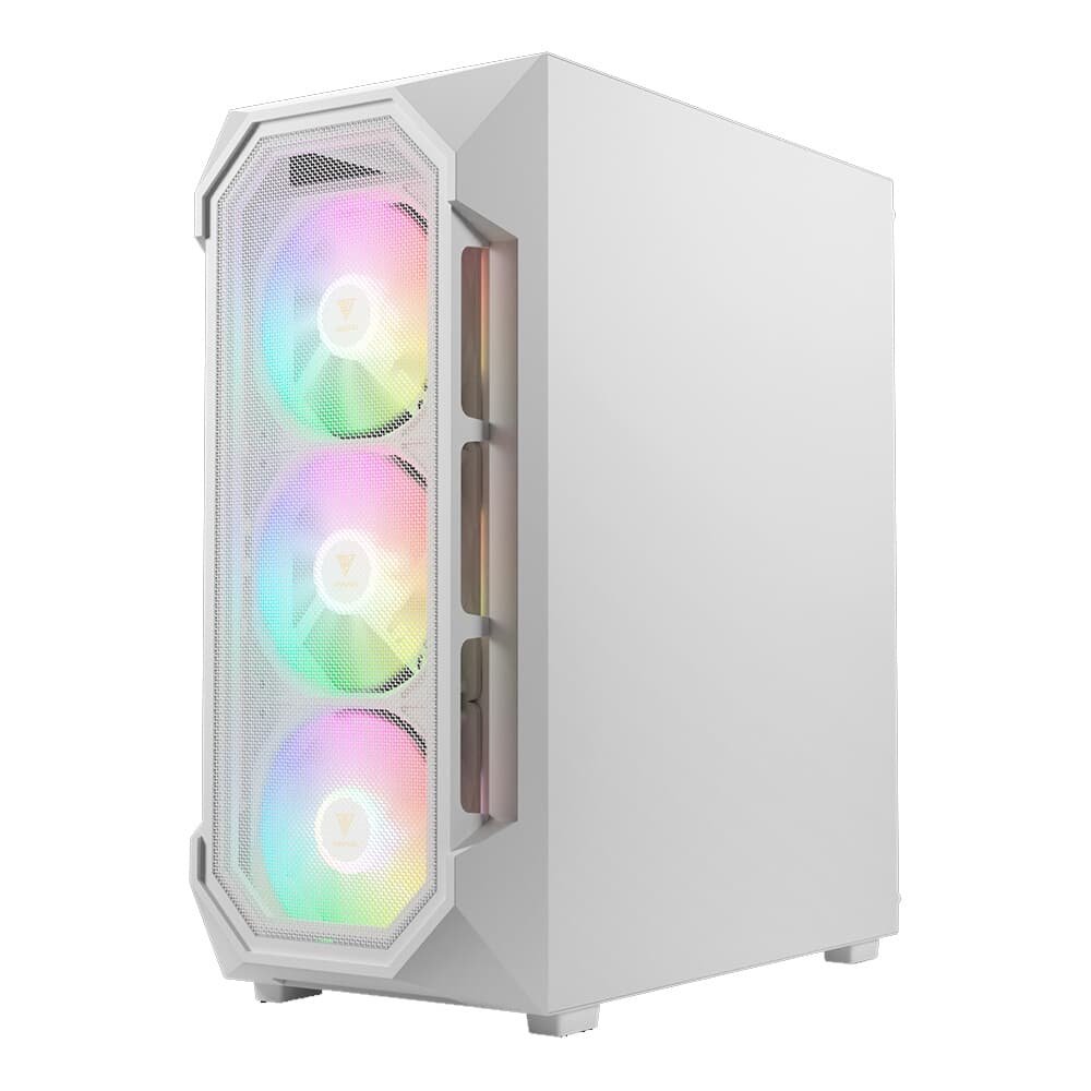 Gabinete Gamer Gamdias Aura GC1 Elite, Mid Tower, ATX, Lateral em Vidro Temperado, Kit Cooler Fan, Branco - AURA GC1 ELITE WH Gabinete Gamer Gamdias Aura GC1 Elite, Mid Tower, ATX, Lateral em Vidro Temperado, Kit Cooler Fan, Branco - AURA GC1 ELITE WH