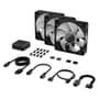 Kit com 3 Ventoinhas Corsair iCUE LINK RX120 RGB, 120mm, Preto - CO-9051018-WW