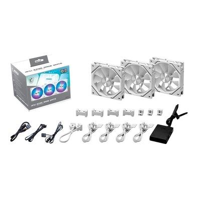 PC用ファン・クーラー MSI MPG EZ120 ARGB WHITE WHITE-3W kit-com-3-ventoinhas-msi-mpg-