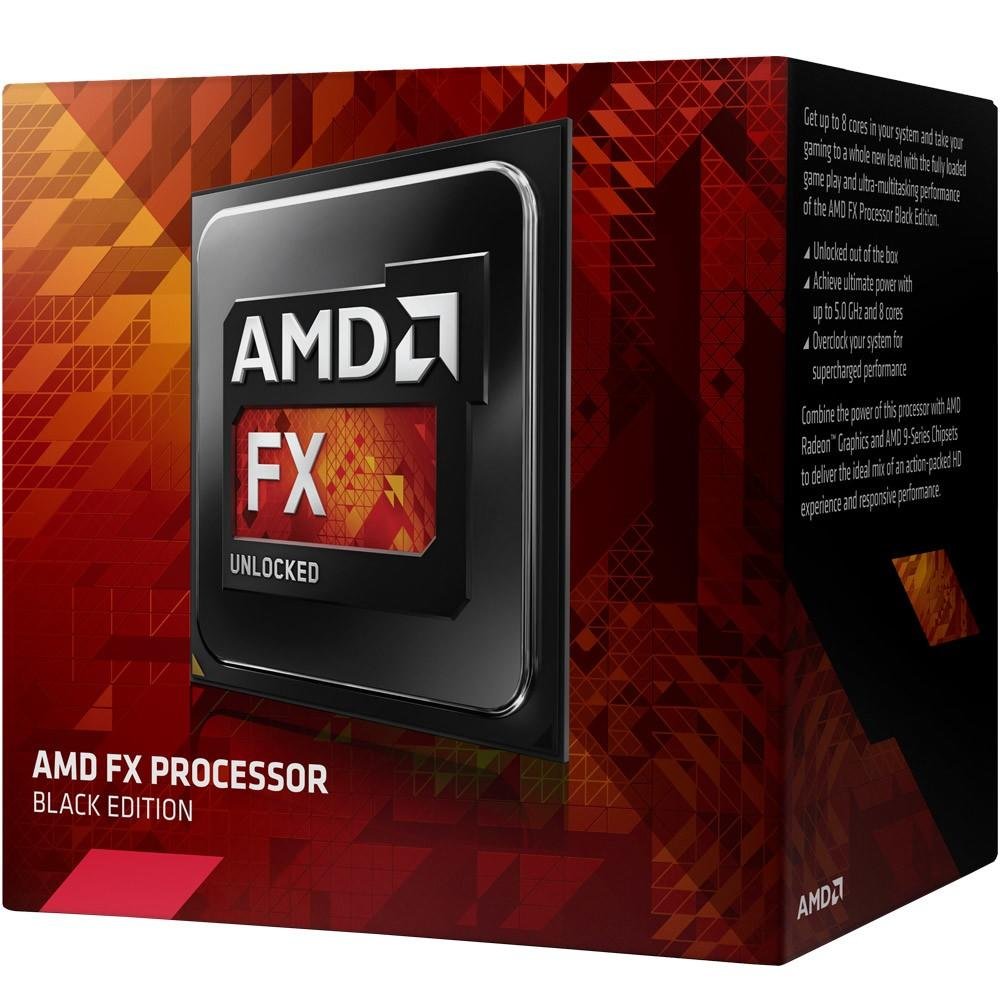 Processador AMD FX 8320E Black, Cache 16MB, 3.2GHz (4.0GHz Max Turbo), AM3+ FD832EWMHKBOX Processador AMD FX 8320E Black, Cache 16MB, 3.2GHz (4.0GHz Max Turbo), AM3+ FD832EWMHKBOX