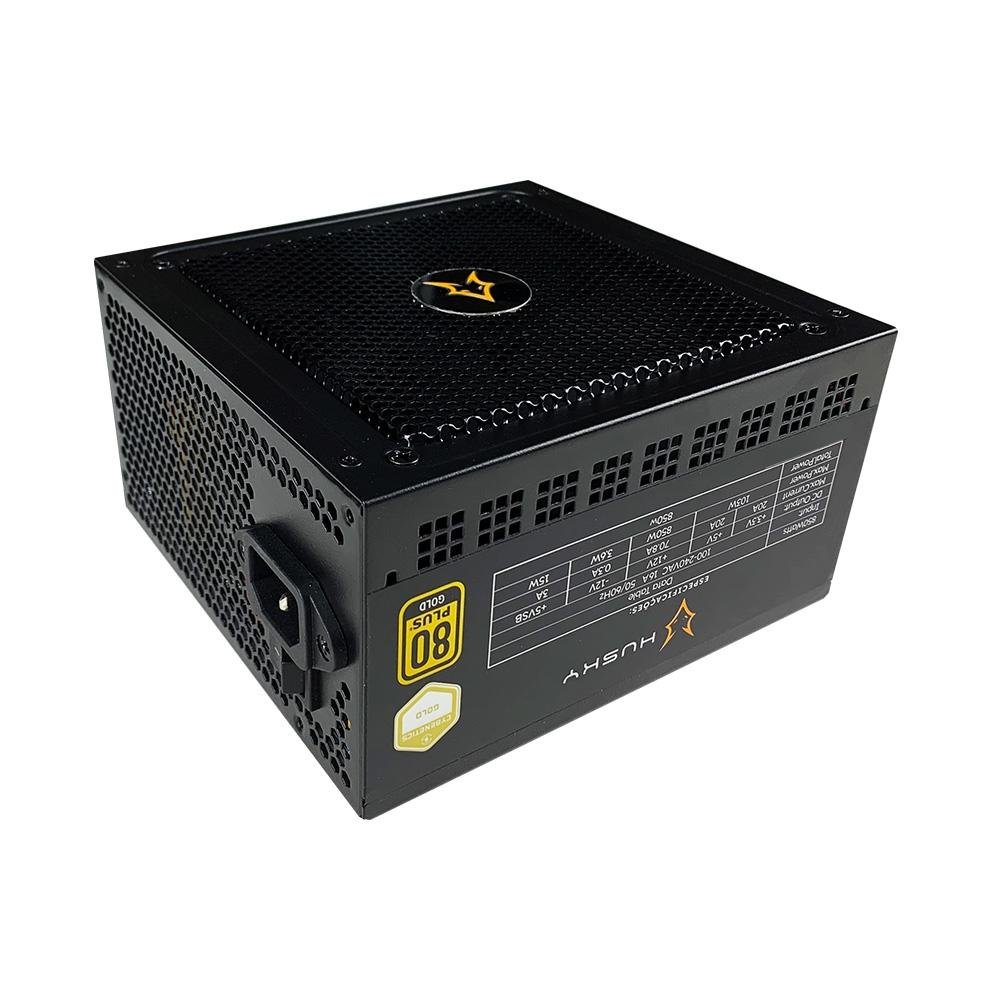 Fonte Husky Sledger 850W, 80 Plus Gold, Cybenetics Gold, PFC Ativo, Full Modular, Bivolt - HFN850PT