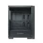 Gabinete Gamer Husky Dome 100, Mid Tower, ATX, Lateral e Frontal em Vidro, Sem FANs, Preto - HGN100PT