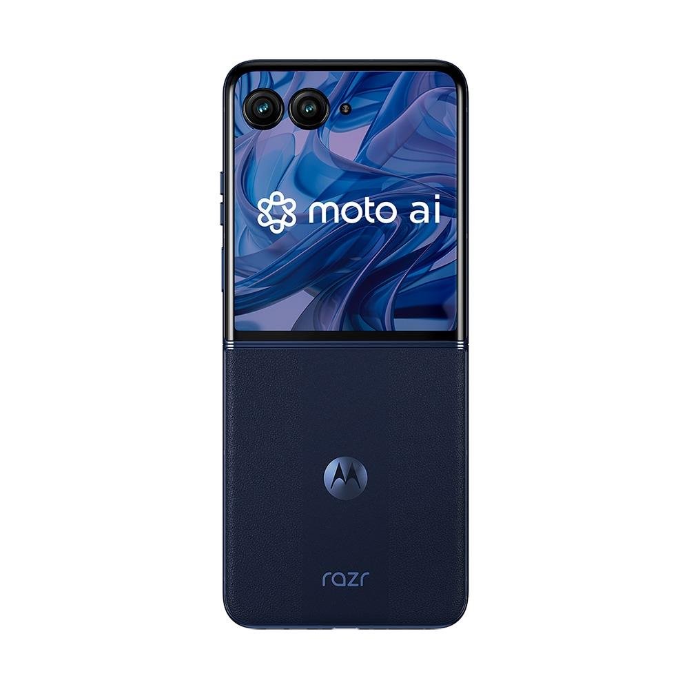 Smartphone Motorola Razr 50 Ultra, 512GB, 24GB RAM, Câmera Dupla 50MP, Tela dobrável 6.9" Externa 4", Moto AI, Azul - PB1T0051BR
