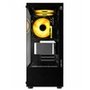 Gabinete Gamer Liketec Heydar Dark, Mid Tower, ATX, Lateral e Frontal em Vidro Temperado, Sem Fan ,Preto - LC-CB-HEYDAR-2084