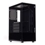 Gabinete Gamer Liketec Heydar Dark, Mid Tower, ATX, Lateral e Frontal em Vidro Temperado, Sem Fan ,Preto - LC-CB-HEYDAR-2084