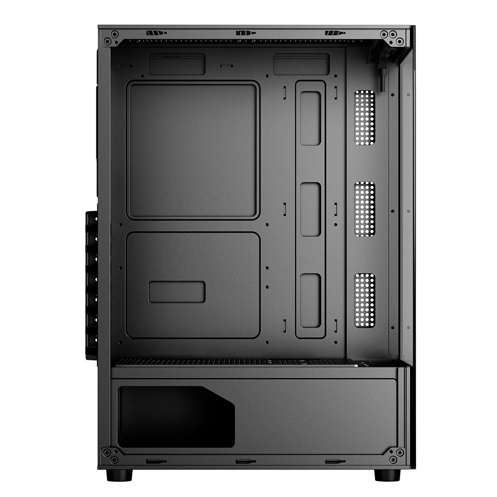 Gabinete Gamer Liketec Heydar Dark, Mid Tower, ATX, Lateral e Frontal em Vidro Temperado, Sem Fan ,Preto - LC-CB-HEYDAR-2084 Gabinete Gamer Liketec Heydar Dark, Mid Tower, ATX, Lateral e Frontal em Vidro Temperado, Sem Fan ,Preto - LC-CB-HEYDAR-2084