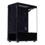 Gabinete Gamer Liketec Heydar Dark, Mid Tower, ATX, Lateral e Frontal em Vidro Temperado, Sem Fan ,Preto - LC-CB-HEYDAR-2084