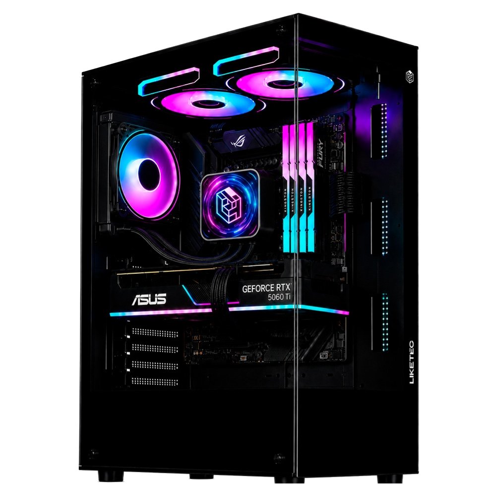 Gabinete Gamer Liketec Heydar Dark, Mid Tower, ATX, Lateral e Frontal em Vidro Temperado, Sem Fan ,Preto - LC-CB-HEYDAR-2084 Gabinete Gamer Liketec Heydar Dark, Mid Tower, ATX, Lateral e Frontal em Vidro Temperado, Sem Fan ,Preto - LC-CB-HEYDAR-2084