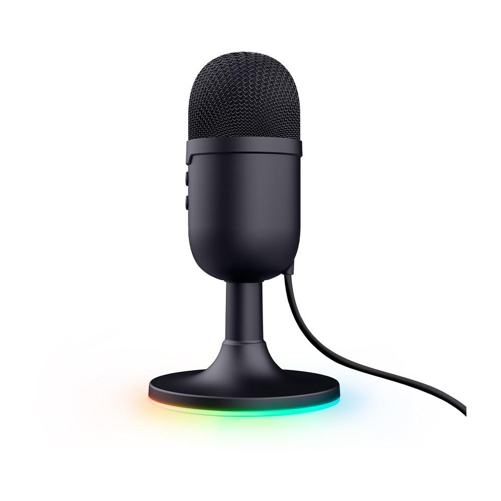 Microfone Gamer GXTrust 234 Yunix RGB, USB Compacto, Filtro Pop e Mudo, Preto - 25372