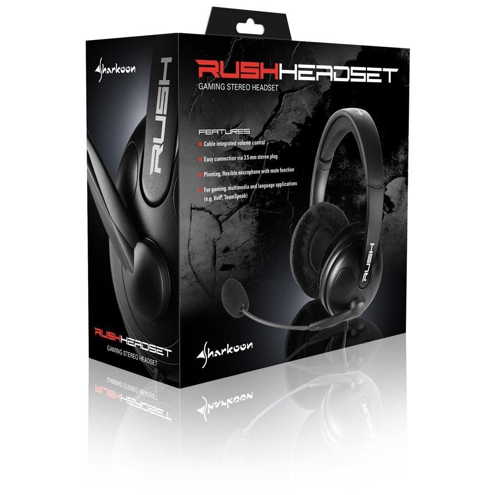 Headset Gamer Rush Preto Sharkoon